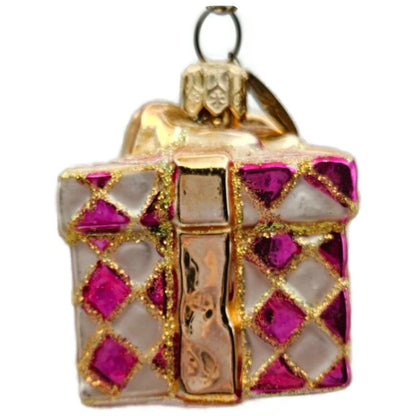 Christopher Radko Pretty Paper Gem Little Gems Pink Christmas Ornament 00-516-0
