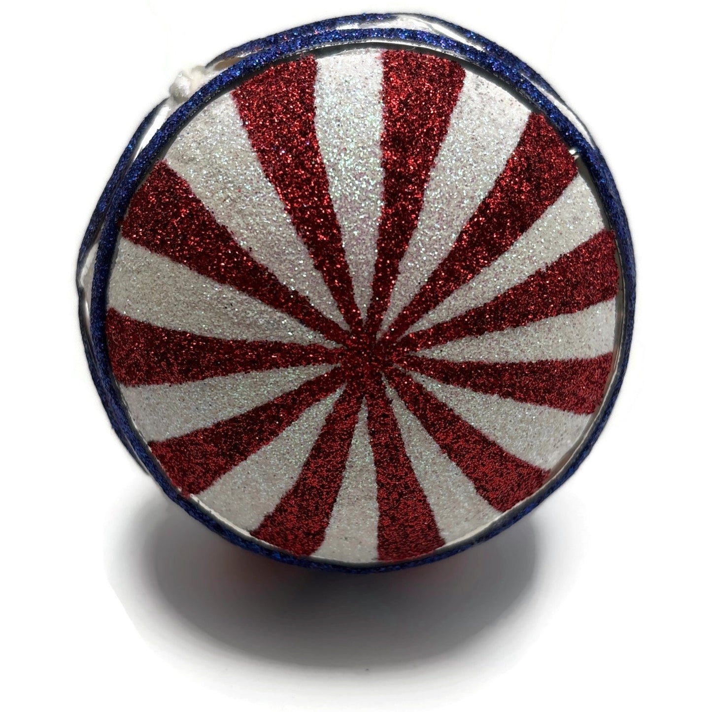 Patricia Breen Hollstrom Santa Patriotic Striped Christmas Tree Ornament NM