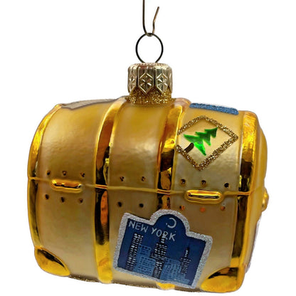 Patricia Breen Bon Voyage Gold Atlanta Cairo Rio Travel Christmas Ornament 9903