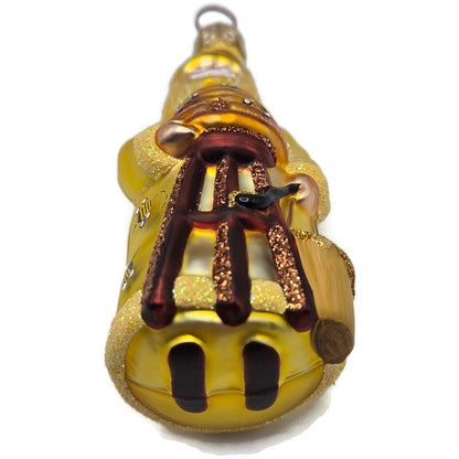 Patricia Breen Miniature Beeskeeping Santa Yellow Spring Christmas Tree Ornament