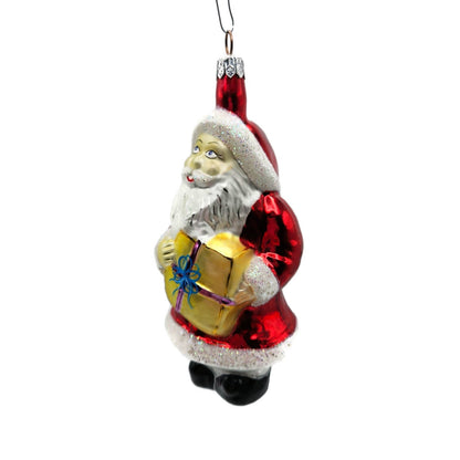 Christopher Radko Gifted Santa Claus Glass Christmas Tree Ornament 94-070-06