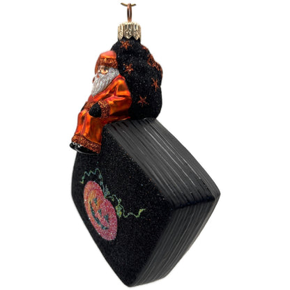 Patricia Breen Postcards From Portland Happy Halloween Stars Black Ornament CATZ