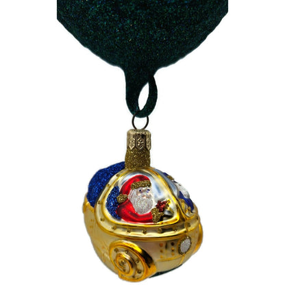 Patricia Breen Santa's Underwater Sleigh Moon Christmas Ornament Signed 9932