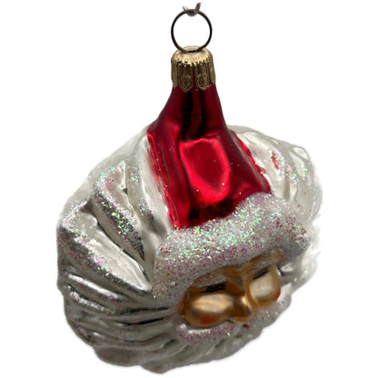 Christopher Radko Winter Wind Santa Beard Face Christmas Tree Ornament 96-121-0