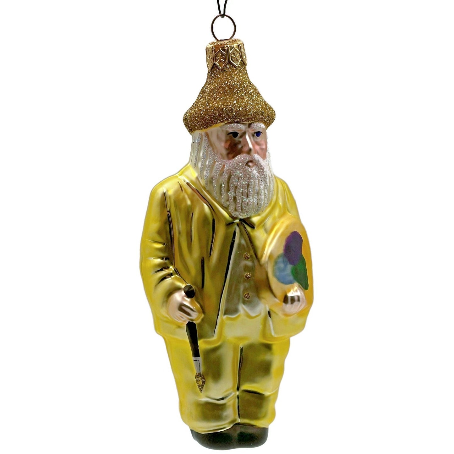 Patricia Breen M Claude Monet Yellow Artist Palette Christmas Tree Ornament AIC
