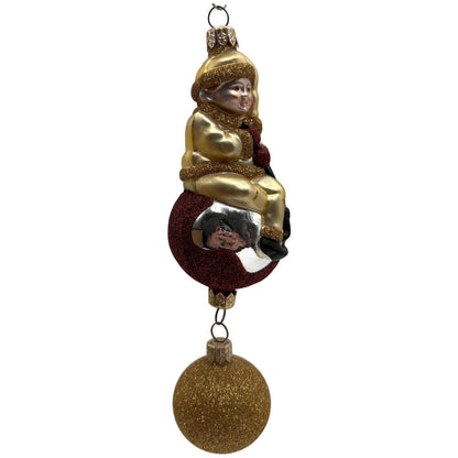 Patricia Breen Jingles The Elf Gold Suit Gold Ball Christmas Ornament 9900HCB