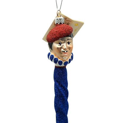 Patricia Breen French Twist Blue Glittered Icicle Christmas Holiday Ornament