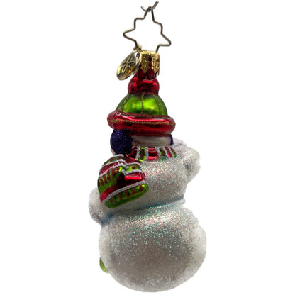 Christopher Radko A Year To Give Gem Snowman Glass Christmas Ornament 1018368
