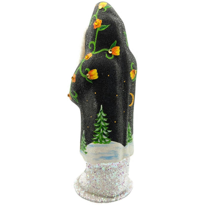 Ino Schaller Russian Fable Orange Black Paper Mache Candy Container Limited CATZ