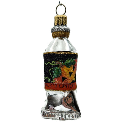 Patricia Breen Miniature Paint Tube Jack O Lantern Glass Halloween Ornament 2334