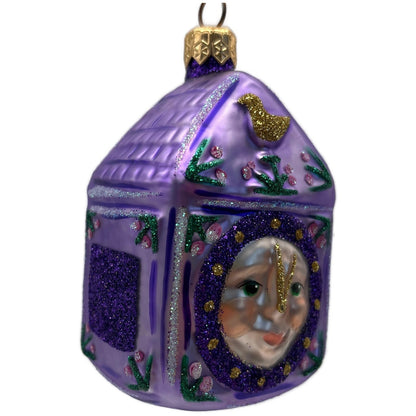 Patricia Breen Hickory Dickory Clock Lavender Birds Flowers Christmas Ornament