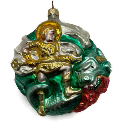 Patricia Breen St George And The Dragon Blonde Hair Christmas Tree Ornament Art