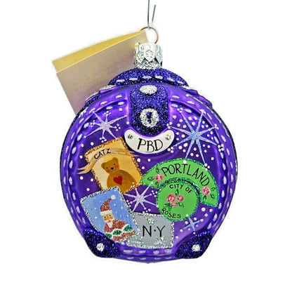 Patricia Breen Journey With Me Purple Portland Signed Christmas Ornament 2113