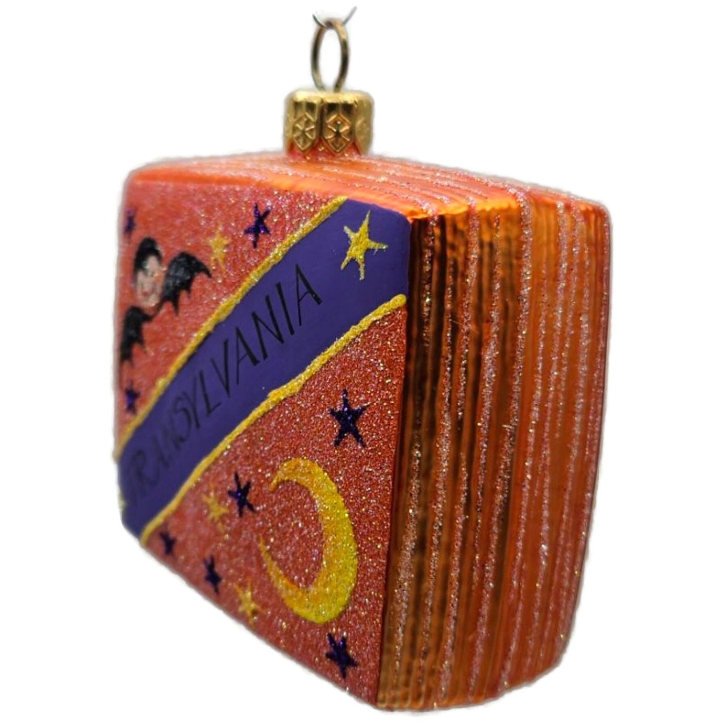 Patricia Breen Greetings Dracula Moons Orange Stars Halloween Christmas Ornament