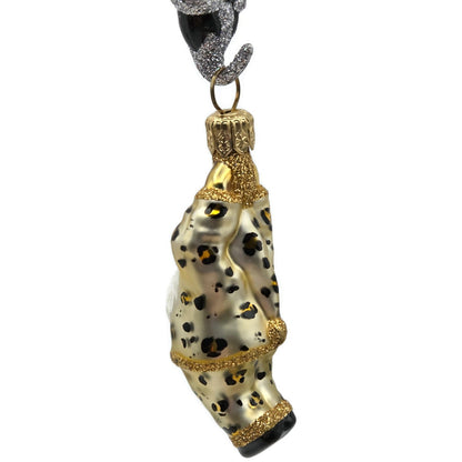 Patricia Breen Cirque De Nicoud Linked Santa Leopard Zebra Christmas Ornament