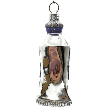 Patricia Breen Miniature Paint Tube Black Cat Art Lavender Halloween Ornament