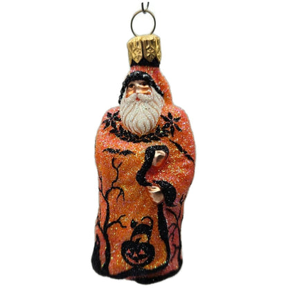 Patricia Breen Halloween Mini Redoute Santa Orange Glass Halloween Ornament 2426