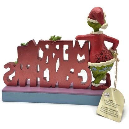 The Grinch Merry Grinchmas Christmas Jim Shore Dr. Seuss Whimsical Sign 6015221