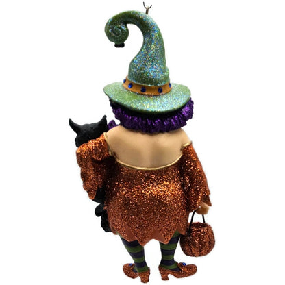 Which Witch Zelda Cat Orange Dress Halloween Tree December Diamonds Ornament
