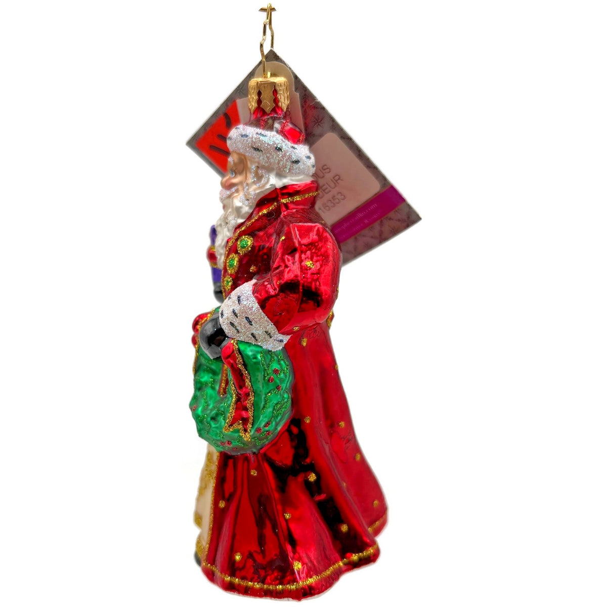 Christopher Radko Gracious Grandeur Santa Claus Glass Christmas Ornament 1016353