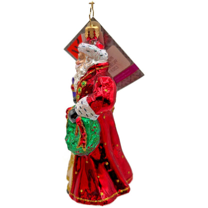 Christopher Radko Gracious Grandeur Santa Claus Glass Christmas Ornament 1016353