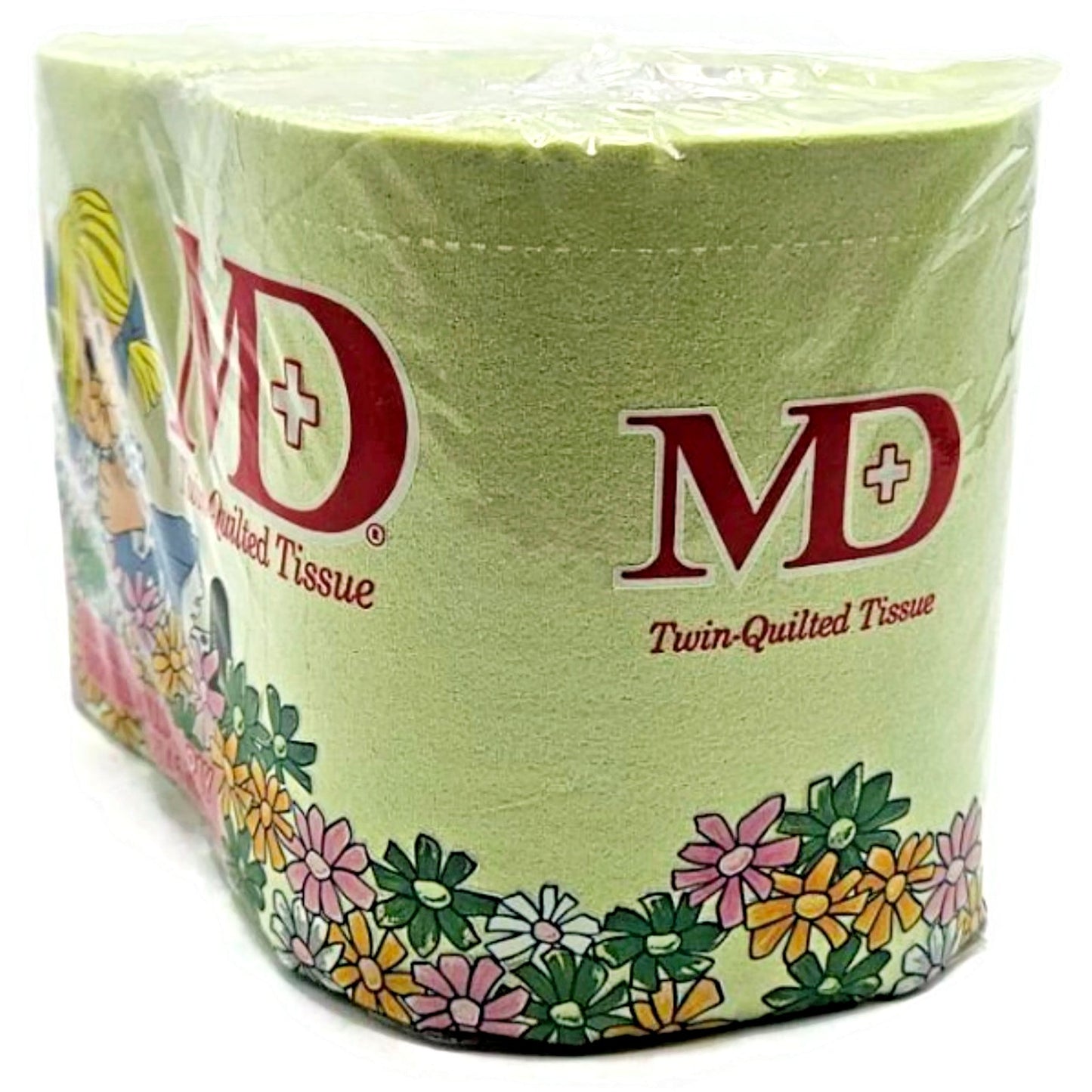 Vintage MD Toilet Paper Green Twin Quilted Bathroom Tissue 2 Rolls 2 Ply NEW
