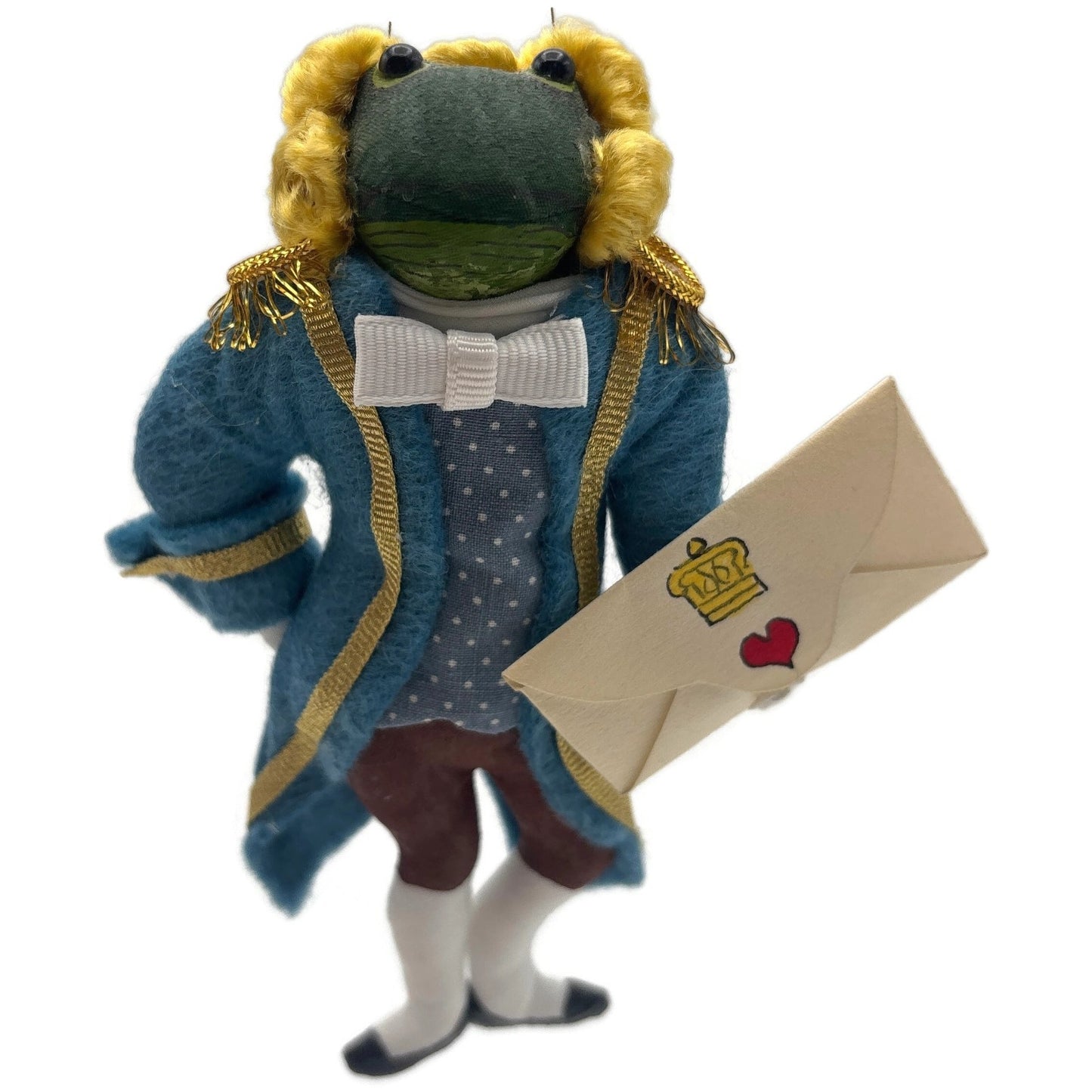 Gladys Boalt Frog Footman Alice in Wonderland Fabric Handmade Christmas Ornament
