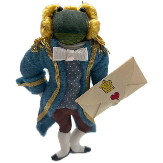 Gladys Boalt Frog Footman Alice in Wonderland Handmade Fabric Christmas Ornament