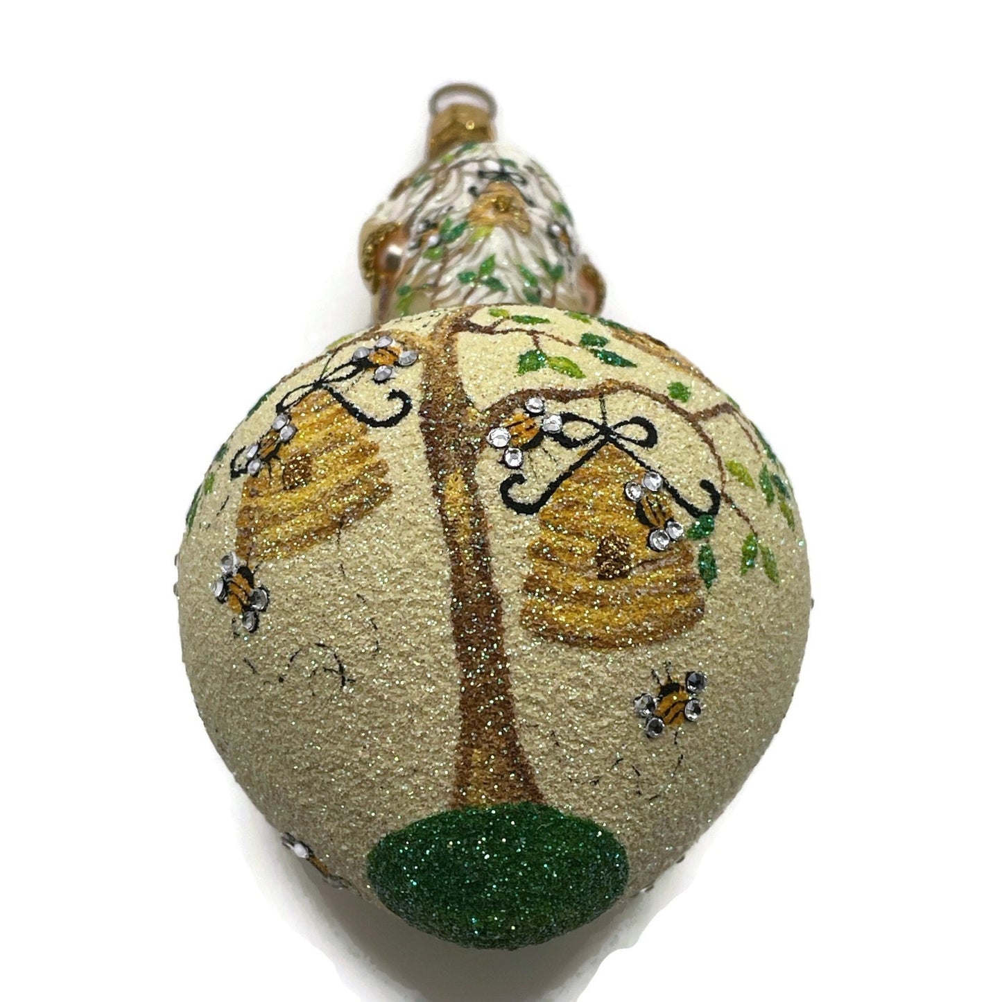 Patricia Breen Spearman Santa Bees Bugs Beehive Spring Christmas Ornament 2562