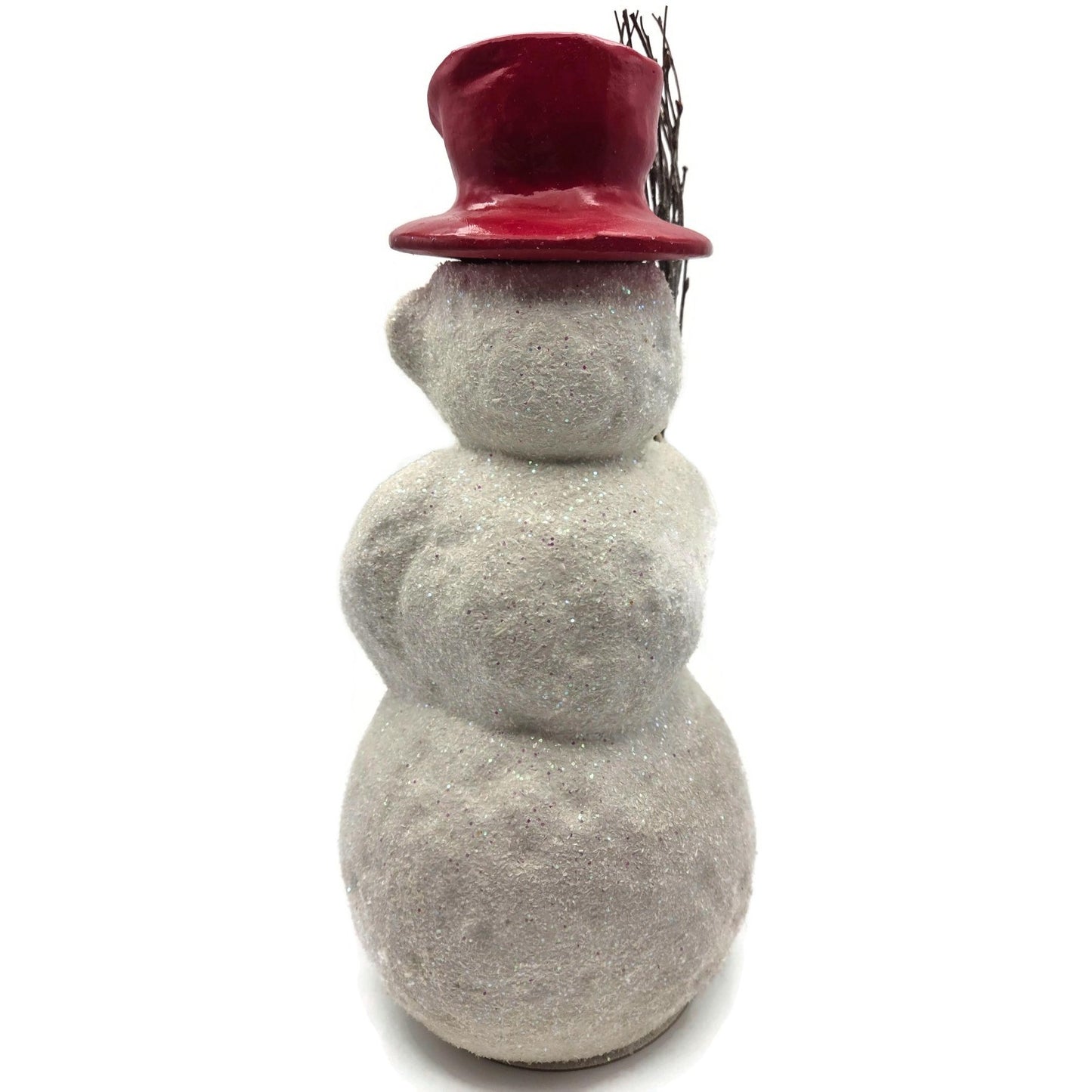 Ino Schaller Christopher Radko Snowman Red Hat Christmas Candy Container 1998