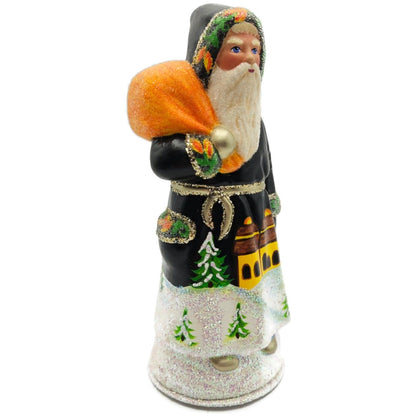 Ino Schaller Russian Fable Orange Black Paper Mache Candy Container Limited CATZ