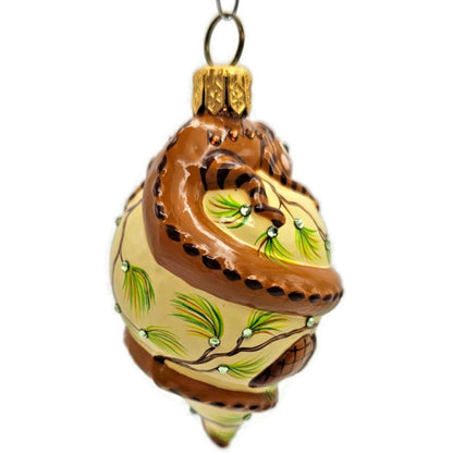 Patricia Breen Topping Chameleon Pine Fall Pine Cones Christmas Tree Ornament