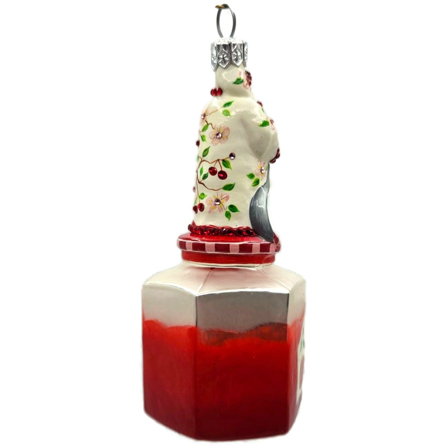 Patricia Breen Loving Spoonful Cherry Jam Santa Spring Free Standing Ornament
