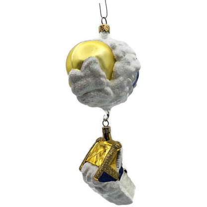 Patricia Breen Sweet Dreams Pearl Bed Gold Trim Moon Sun Christmas Tree Ornament