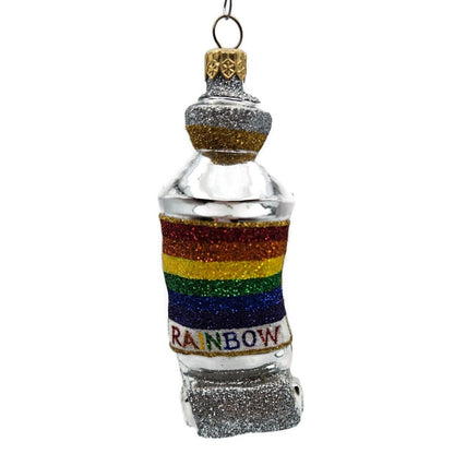 Patricia Breen PB Paints Rainbow Rolled Tube Art Christmas Holiday Tree Ornament