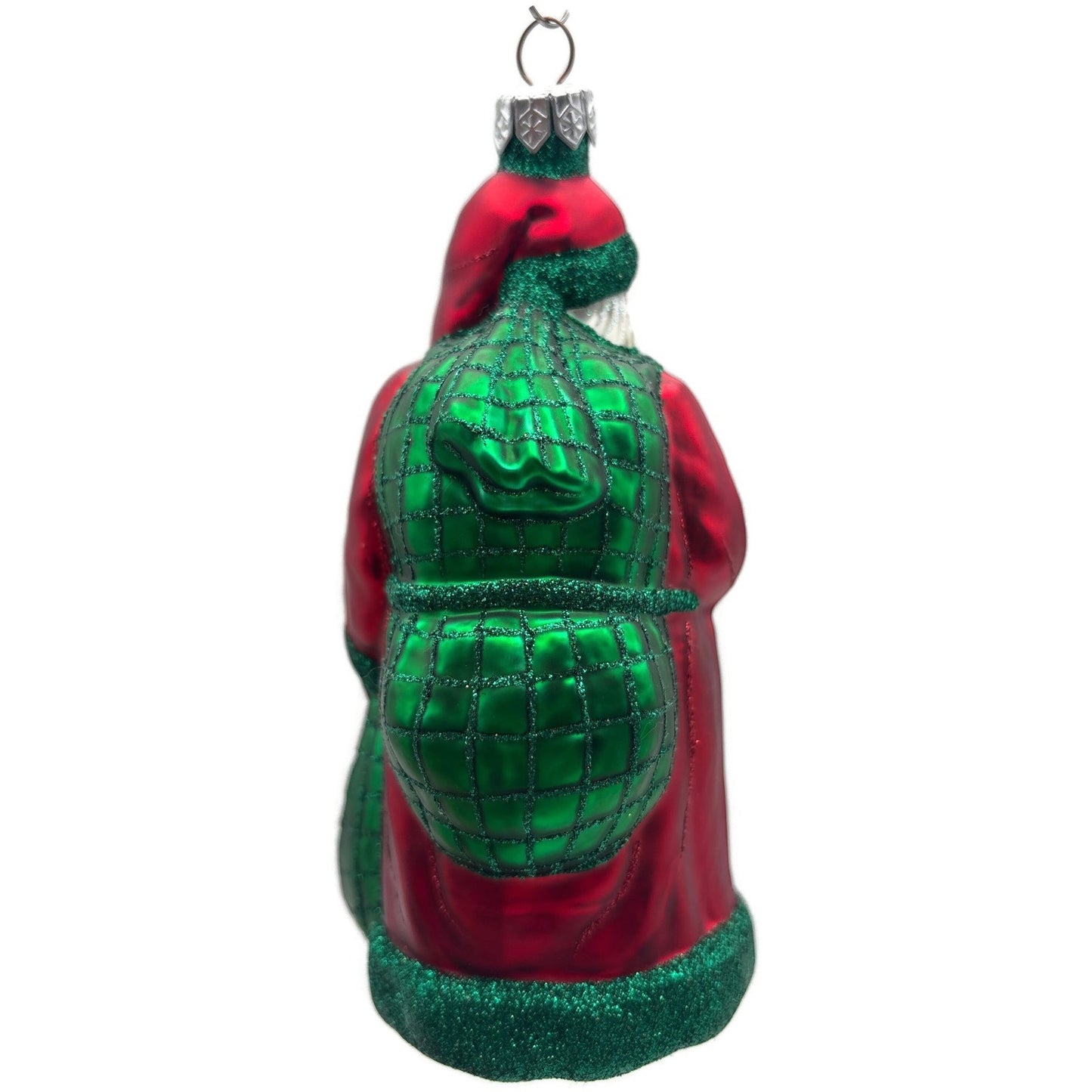 Patricia Breen Laden With Love Red Green Santa Claus Christmas Tree Ornament