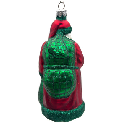 Patricia Breen Laden With Love Red Green Santa Claus Christmas Tree Ornament