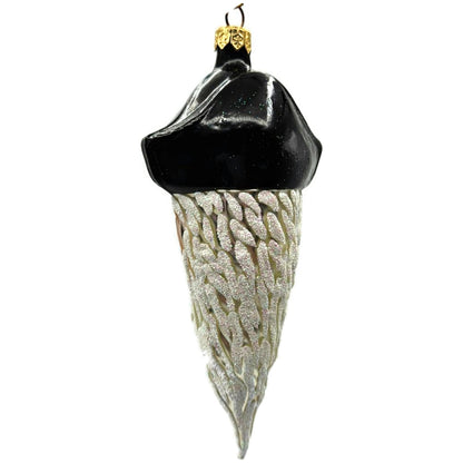 Patricia Breen Pirate Rex Black Santa Head Nautical Christmas Tree Ornament 9700