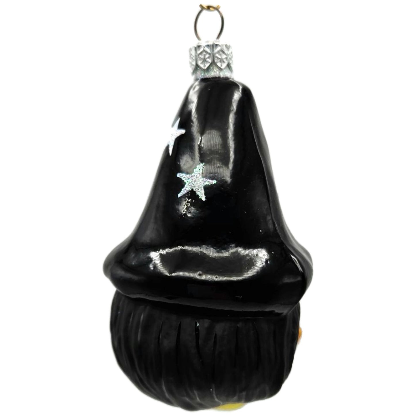 Patricia Breen Witch Hazel Green Face Stars Black Hat Halloween Ornament 9847