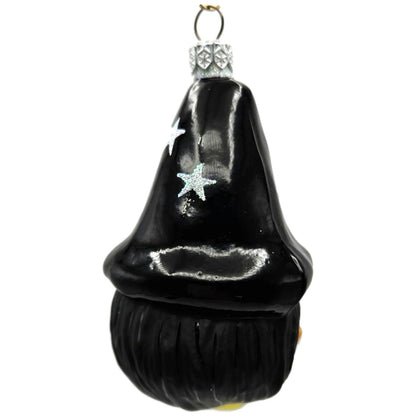 Patricia Breen Witch Hazel Green Face Stars Black Hat Halloween Ornament 9847
