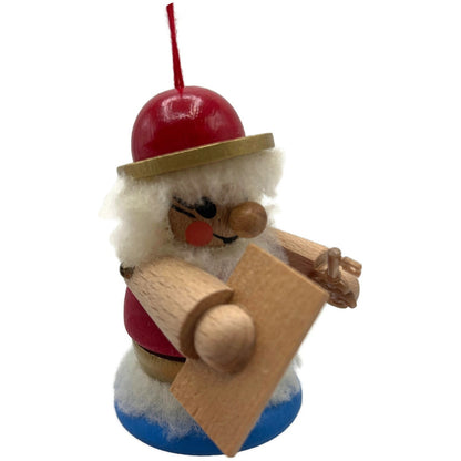 Steinbach St Peter German Wooden Christmas Ornament Red Gold Vintage