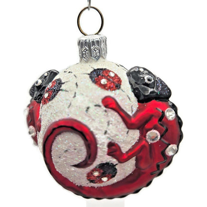 Patricia Breen Ornament For James Twice Ladybug Chameleon Spring Christmas