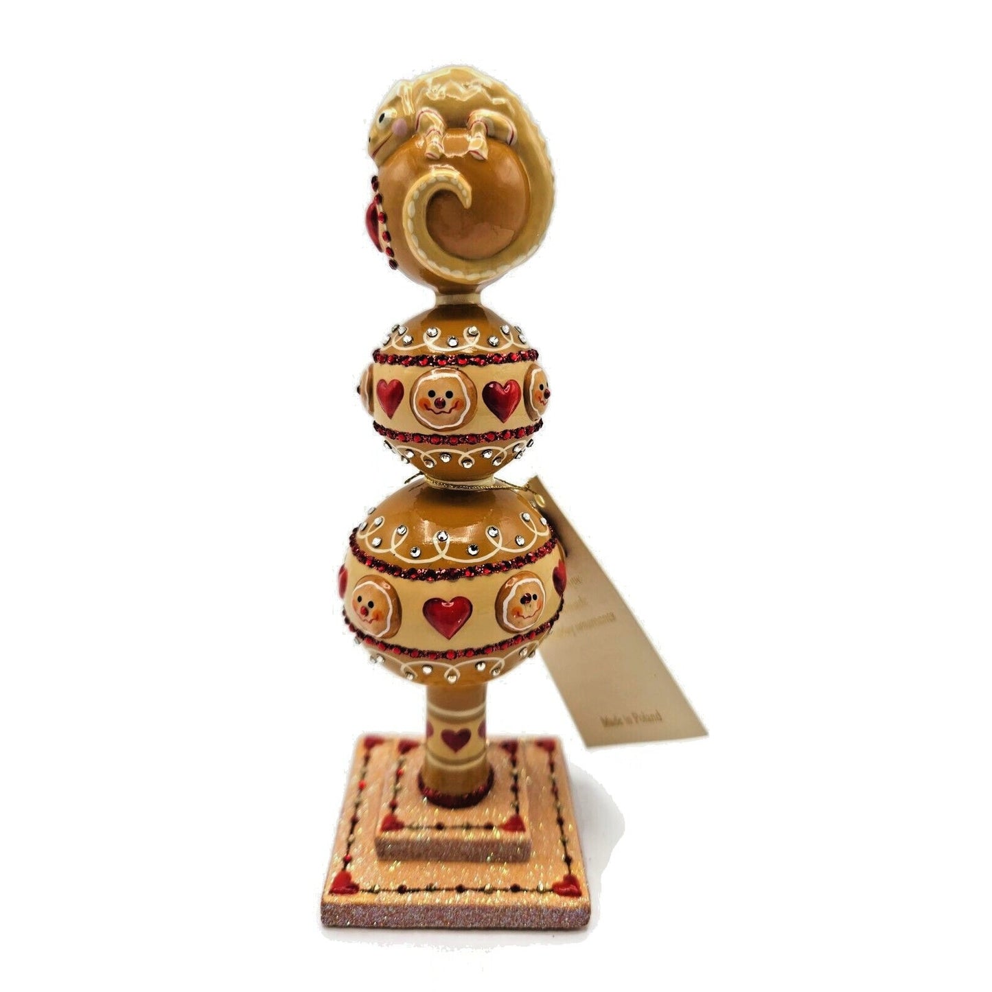 Patricia Breen Miniature Chameleon Finial Gingerbread Christmas Tree Ornament