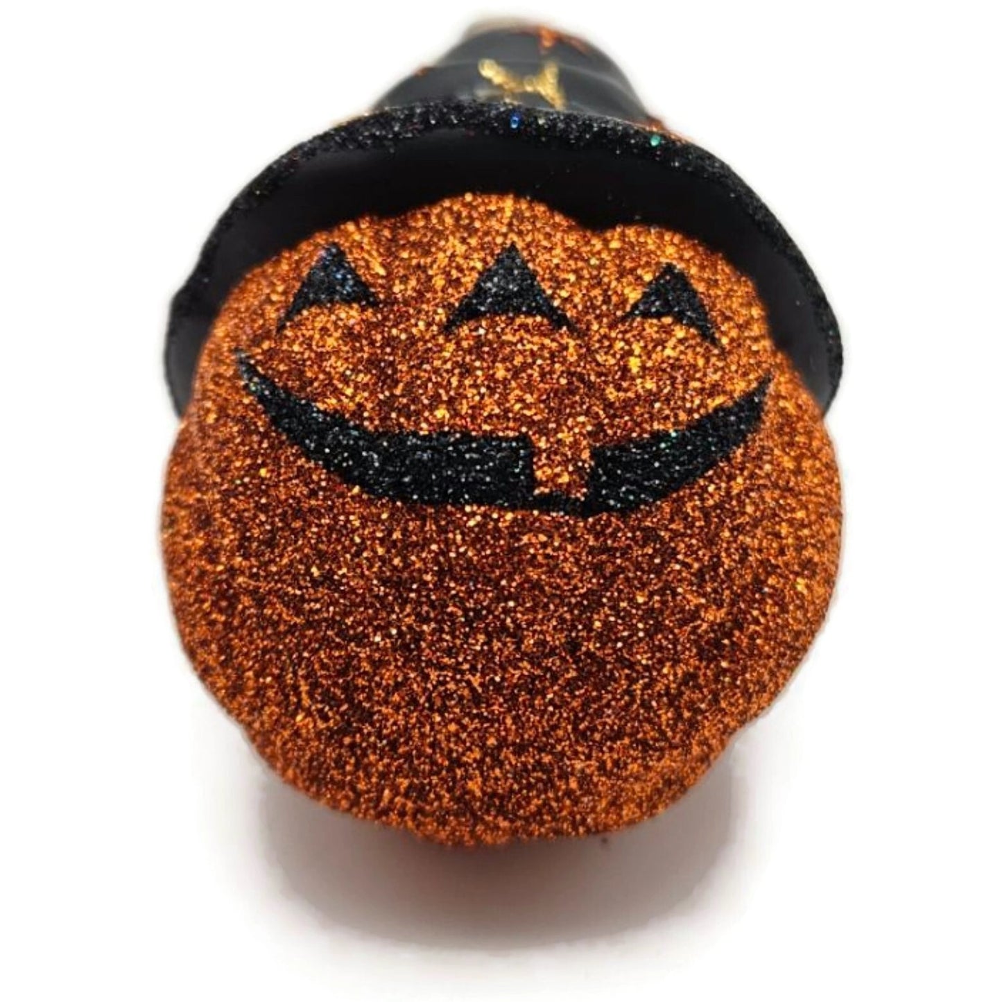 Patricia Breen Halloween Bewitched Pumpkin Orange Black Stars Christmas Ornament