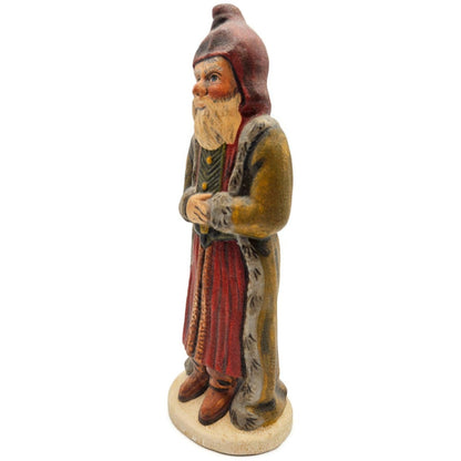 Vaillancourt Père Fouettard Cautionary Tale Chalkware Christmas Fok Art Figurine