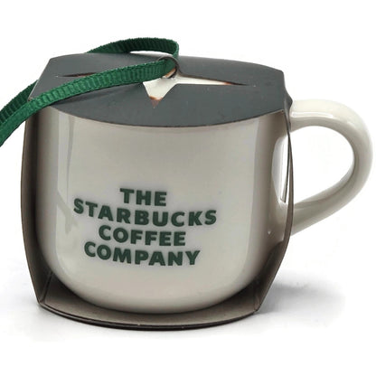 Starbucks Ceramic Mini Cup Coffee Mug Christmas Tree Ornament Heart New 2025
