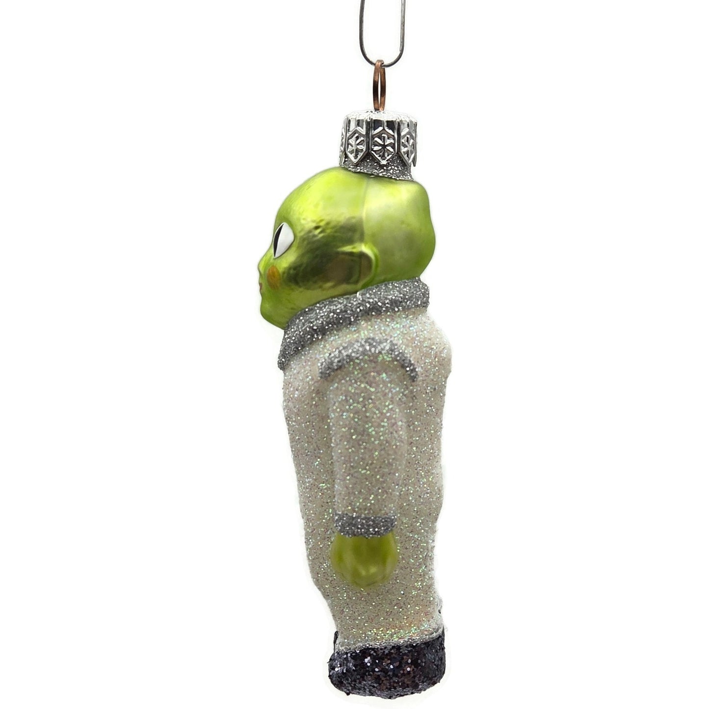 Patricia Breen A Walk on the Moon Alien Glittered Suit Shoes Christmas Ornament
