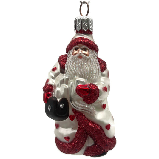 Patricia Breen Miniature Through Rain And Snow Pearl Hearts Valentines Ornament
