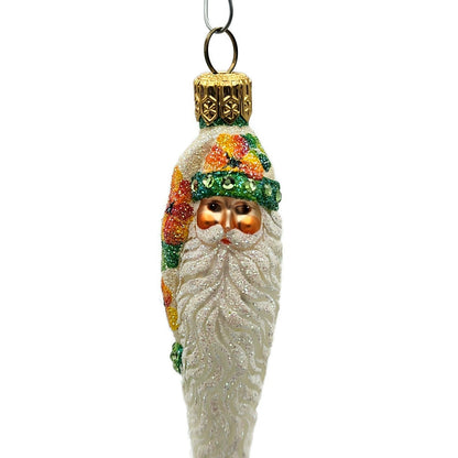 Patricia Breen Stocking Cap Santa Head Nasturtium Spring Christmas Tree Ornament