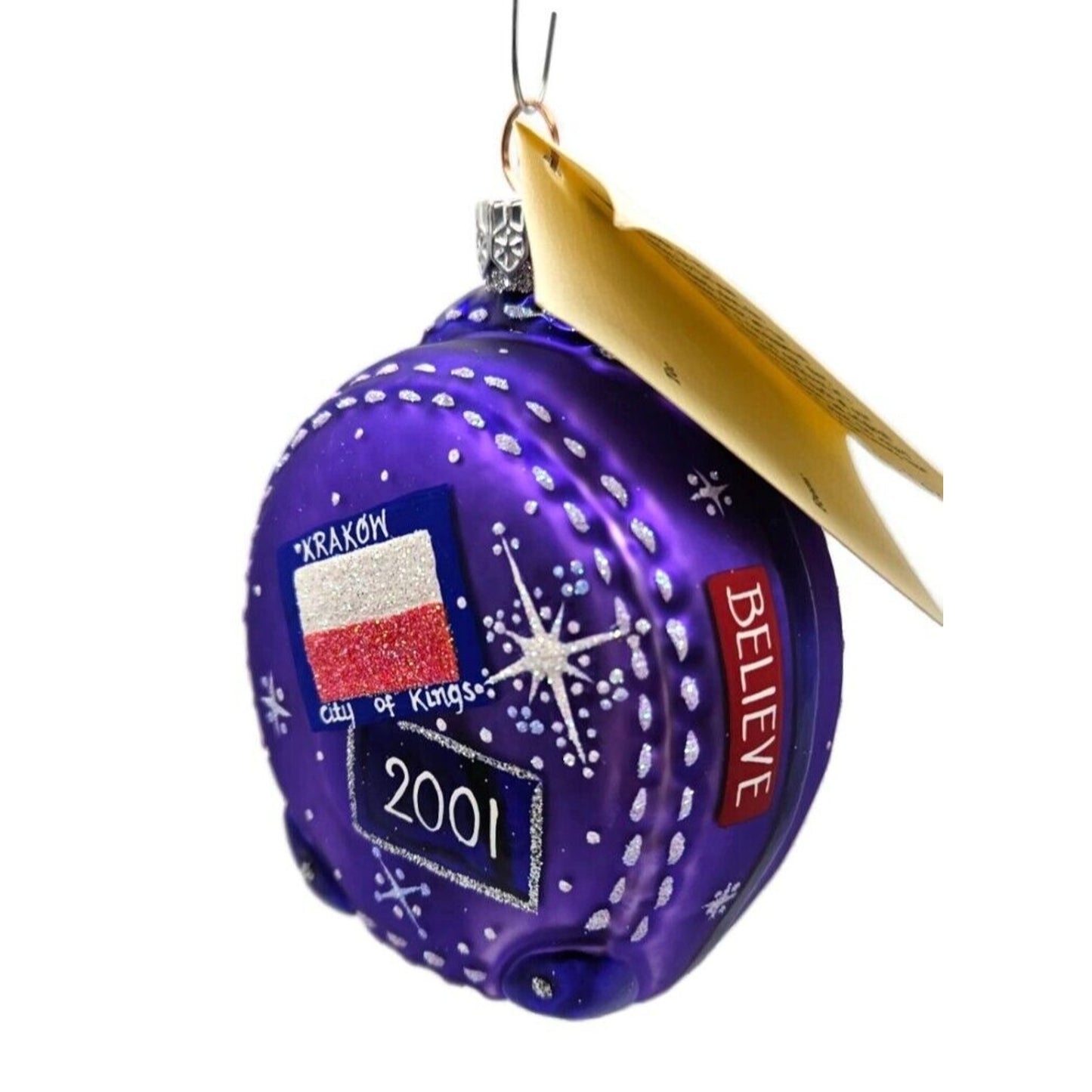 Patricia Breen Journey with Me Purple Portland Matte Christmas Travel Ornament